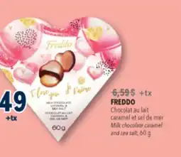 Familiprix Freddo Milk Chocolate Heart with Caramel & Sea Salt offer