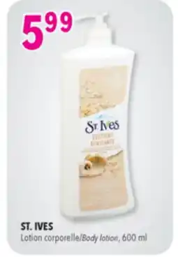 Familiprix ST. IVES body lotion oatmeal & shea butter offer