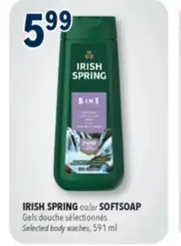 Familiprix Irish Spring 5 in 1 body wash + shampoo 591ml offer
