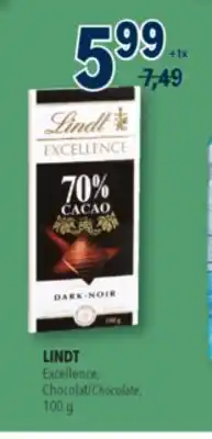 Familiprix LINDT Excellence, Chocolate offer