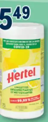 Familiprix HERTEL Disinfecting wipes, 75 units offer