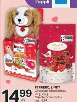 Brunet FERRERO, LINDT Chocolats sélectionnés offer