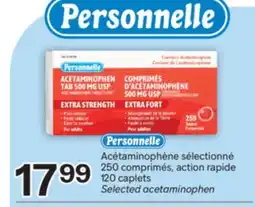 Brunet PERSONNELLE Acétaminophène sélectionné 250comprimés, action rapide offer