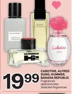Brunet CABOTINE, ALFRED SUNG, HUMMER, BANANA REPUBLIC Fragrances offer