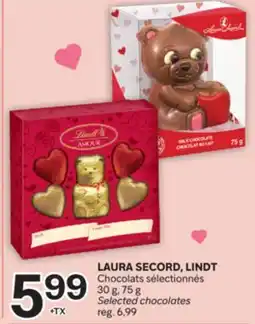 Brunet LAURA SECORD, LINDT Chocolats sélectionnés offer