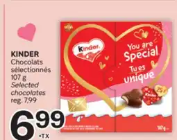 Brunet KINDER Chocolats sélectionnés offer