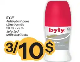 Brunet BYLY Antisudorifiques sélectionnés offer