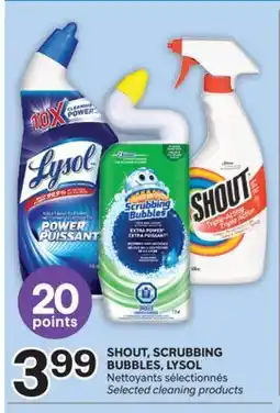 Brunet SHOUT, SCRUBBING BUBBLES, LYSOL Nettoyants sélectionnés offer