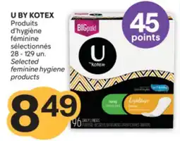 Brunet U BY KOTEX Produits d'hygiène féminine sélectionnés offer