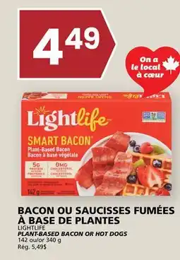 Rachelle-Bery Grocery LIGHTLIFE PLANT-BASED BACON OR HOT DOGS offer
