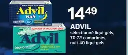 Brunet ADVIL sélectionné liqui-gels offer