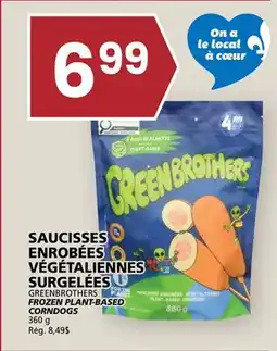 Rachelle-Bery Grocery GREENBROTHERS FROZEN PLANT-BASED FROZEN PLANT-BASED CORNDOGS offer