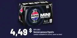 Metro BOISSON GAZEUSE PEPSICO CANETTES CONSIGNÉES offer