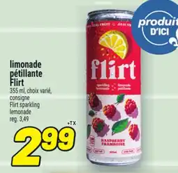 Metro LIMONADE PÉTILLANTE FLIRT | FLIRT SPARKLING LEMONADE offer