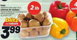 Metro KIWIS, POIVRONS DE COULEURS | KIWIS OR COLORED PEPPERS offer