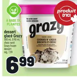 Metro DESSERT GLACÉ GRAZY | GRAZY FROZEN DESSERT offer