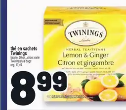 Metro THÉ EN SACHETS TWININGS | TWININGS TEA BAGS offer
