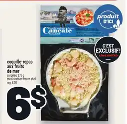 Metro COQUILLE-REPAS AUX FRUITS DE MER | MEAL-SEAFOOD FROZEN SHELL offer