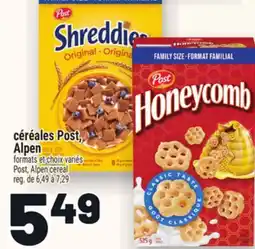 Metro CÉRÉALES POST, ALPEN | POST, ALPEN CEREAL offer