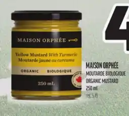 Metro MOUTARDE BIOLOGIQUE MAISON ORPHÉE | MAISON ORPHÉE ORGANIC MUSTARD offer