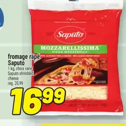 Metro FROMAGE RÂPÉ SAPUTO | SAPUTO SHREDDED CHEESE offer