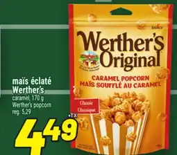 Metro MAÏS ÉCLATÉ WERTHER'S ORIGINAL | WERTHER'S ORIGINAL POPCORN offer