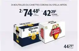 Metro 24 BOUTEILLES OU CANETTES CORONA OU STELLA ARTOIS offer