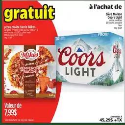 Metro PIZZA CROÛTE FARCIE MIKES | MIKES RISING CRUST PIZZA offer