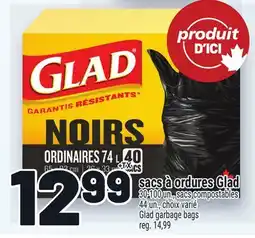 Metro SACS À ORDURES GLAD | GLAD GARBAGE BAGS offer