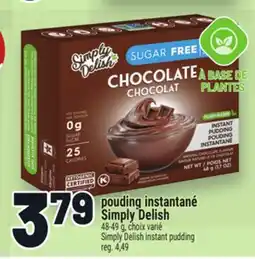 Metro POUDING INSTANTANÉ SIMPLY DELISH | SIMPLY DELISH INSTANT PUDDING offer