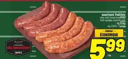 Metro SAUCISSES FRAÎCHES | FRESH SAUSAGES offer