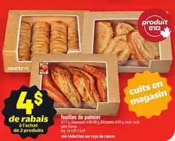 Metro FEUILLES DE PALMIER | PALM LEAVES offer