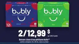 Metro BOISSON À BASE D'EAU PÉTILLANTE BUBLY offer