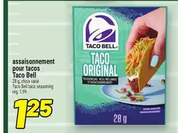 Metro ASSAISONNEMENT POUR TACOS TACO BELL | TACO BELL TACO SEASONING offer