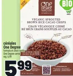 Metro CÉRÉALES ONE DEGREE | ONE DEGREE CEREAL offer