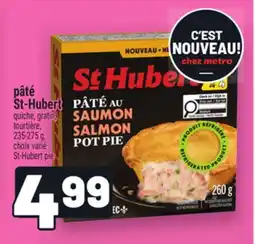 Metro PÂTÉ ST‑HUBERT | ST-HUBERT PIE offer