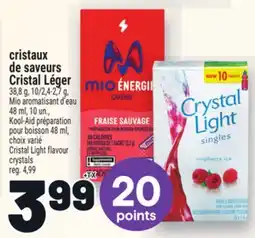 Metro CRISTAUX DE SAVEURS CRISTAL LÉGER | CRISTAL LIGHT FLAVOUR CRYSTALS offer