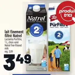 Metro LAIT FINEMENT FILTRÉ NATREL | NATREL FINE-FILTERED MILK offer