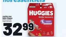Metro COUCHES POUR BÉBÉS HUGGIES | HUGGIES BABY DIAPERS offer