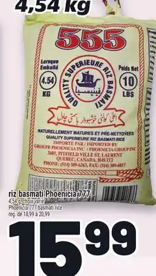Metro RIZ BASMATI PHOENICIA 777 | PHOENICIA 777 BASMATI RICE offer