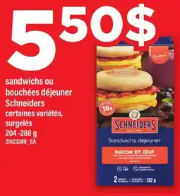 Maxi SANDWICHS OU BOUCHÉES DÉJEUNER SCHNEIDERS offer