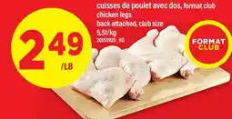 Maxi CUISSES DE POULET AVEC DOS | CHICKEN LEGS BACK ATTACHED offer