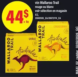Maxi VIN WALLAROO TRAIL ROUGE OU BLANC offer