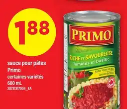 Maxi SAUCE POUR PÂTES PRIMO offer