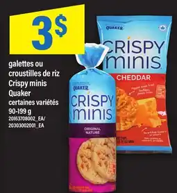 Maxi GALETTES OU CROUSTILLES DE RIZ CRISPY MINIS QUAKER offer