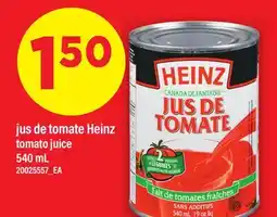 Maxi JUS DE TOMATE HEINZ | TOMATO JUICE offer