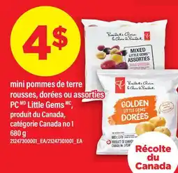 Maxi MINI POMMES DE TERRE ROUSSES, DORÉES OU ASSORTIES PC LITTLE GEMS offer