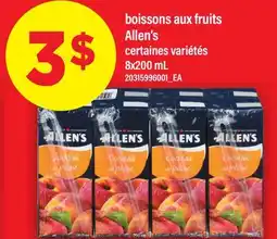 Maxi BOISSONS AUX FRUITS ALLEN'S offer