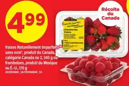 Maxi FRAISES NATURELLEMENT IMPARFAITS SANS NOM , 340 G OU FRAMBOISES, 170 G offer