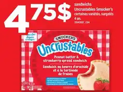 Maxi SANDWICHS UNCRUSTABLES SMUCKER'S, 4 UN offer